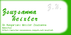 zsuzsanna weixler business card